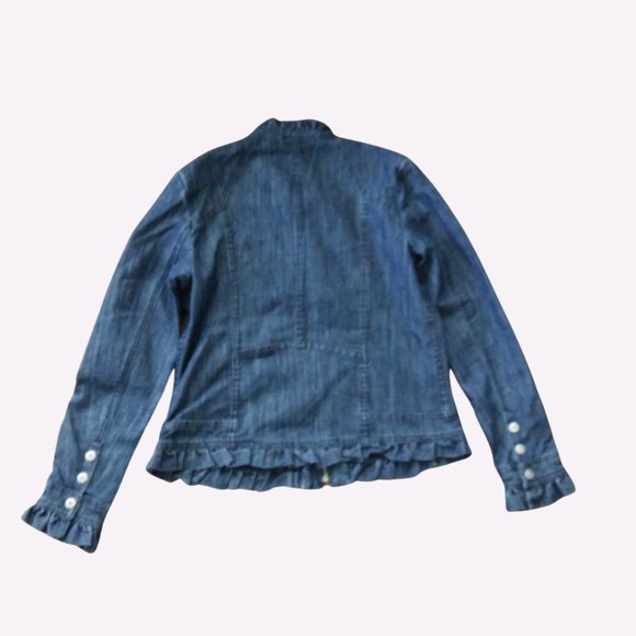 Rhinestone Denim Jacket, Juniors Size M - Picture 2 of 7
